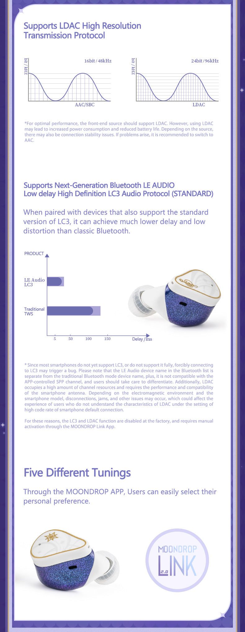 MOONDROP x Honkai Star Rail - ROBIN True Wireless Stereo TWS Earbud (ENG)