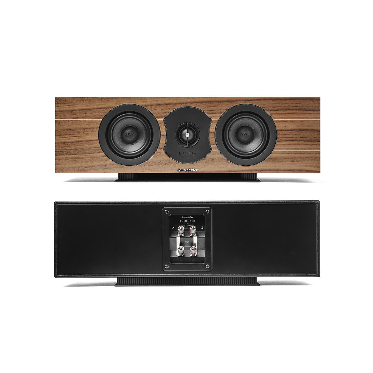 Sonus Faber LUMINA CENTER I - Passive 2-Way Central Channel Horizontal Speaker System with Vented Box Design