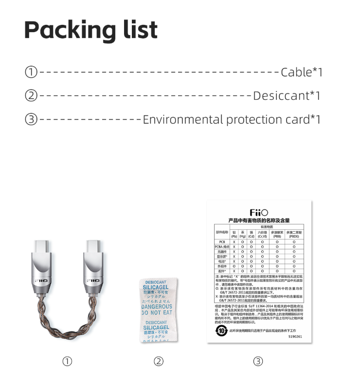 FiiO Link LT-TC6S | USB Digital Audio Cable OTG (Type-C To Type-C) Data Cable | Monocrystalline Copper |