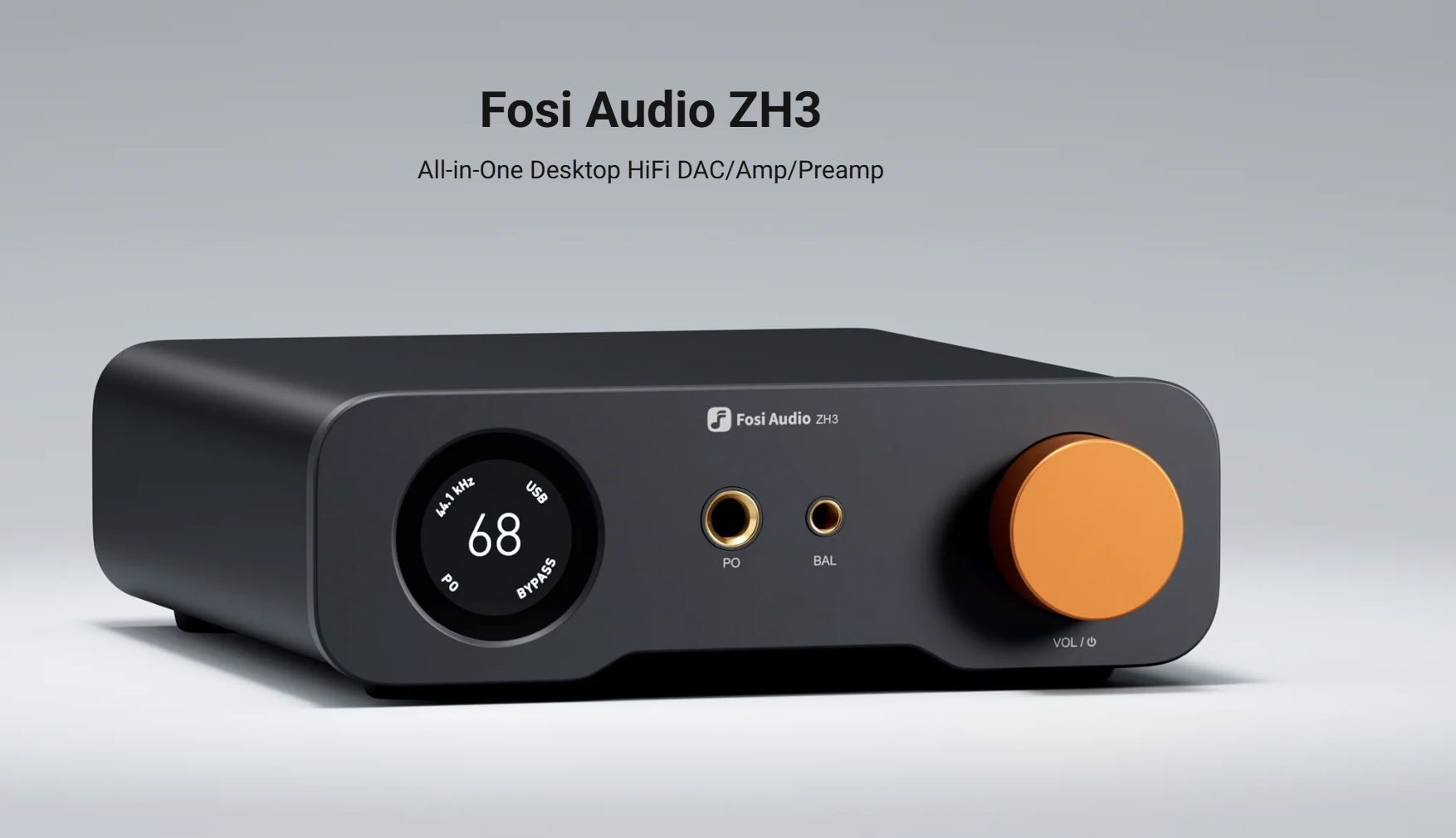 Fosi Audio ZH3 - AKM 4493SEQ Fully Balanced DAC and Headphone Amplifier