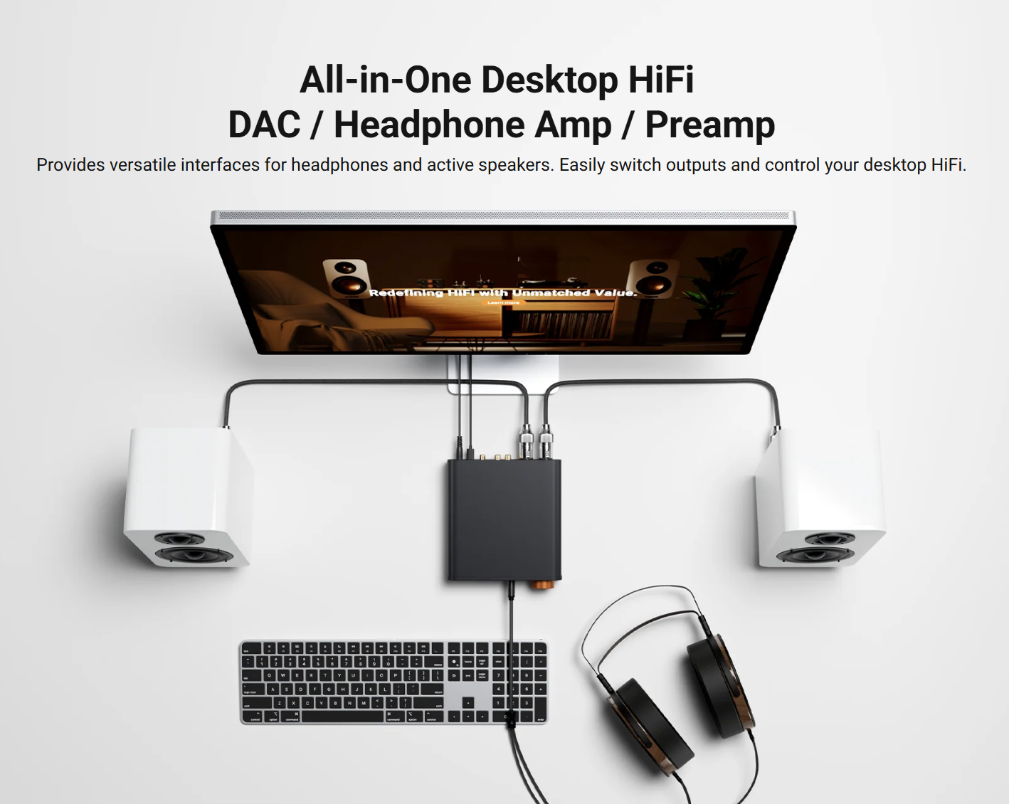 Fosi Audio ZH3 - AKM 4493SEQ Fully Balanced DAC and Headphone Amplifier
