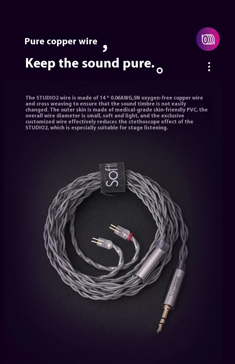 SOFTEARS STUDIO 2 Dual Balanced Armature Drivers In-ear Headphone