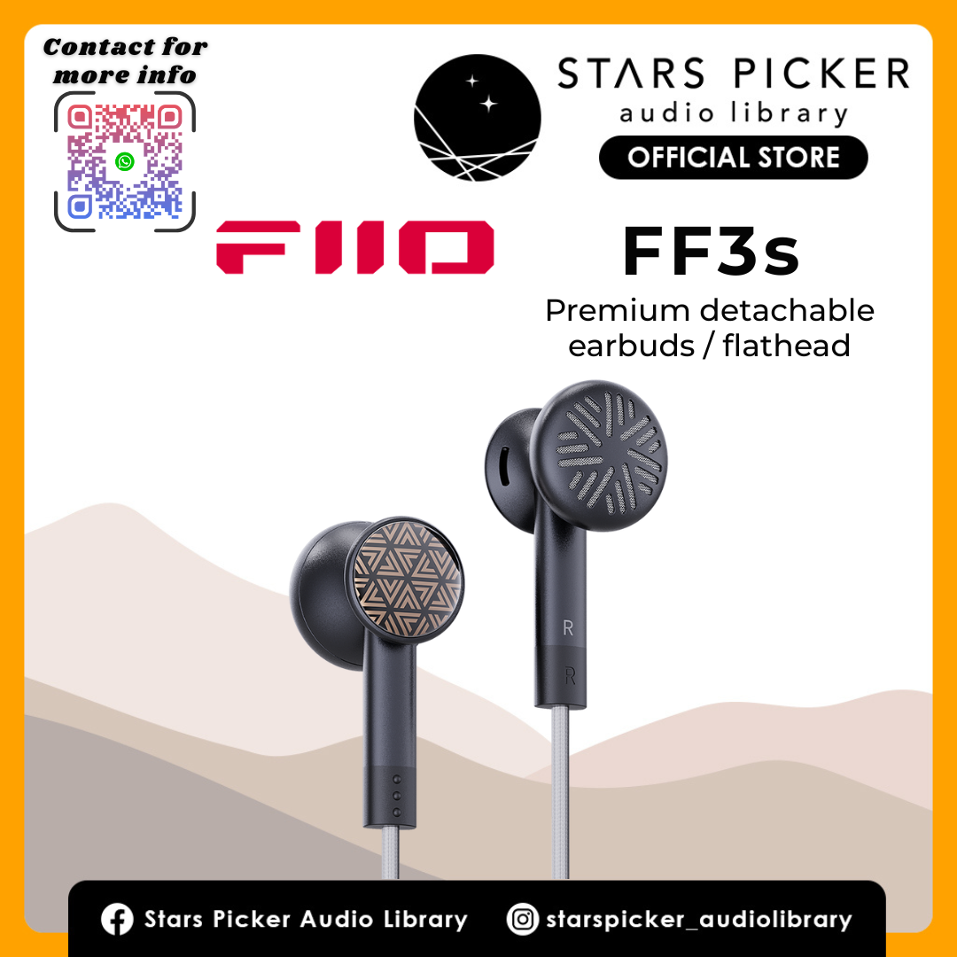 Fiio FF3S | Premium detachable earbuds / flathead earphone