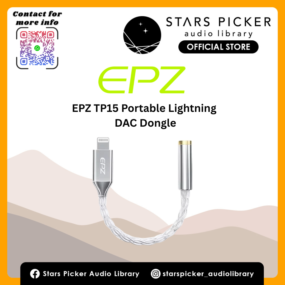 EPZ TP15 Portable Lighting DAC & Headphone Amplifier Dongle DAC