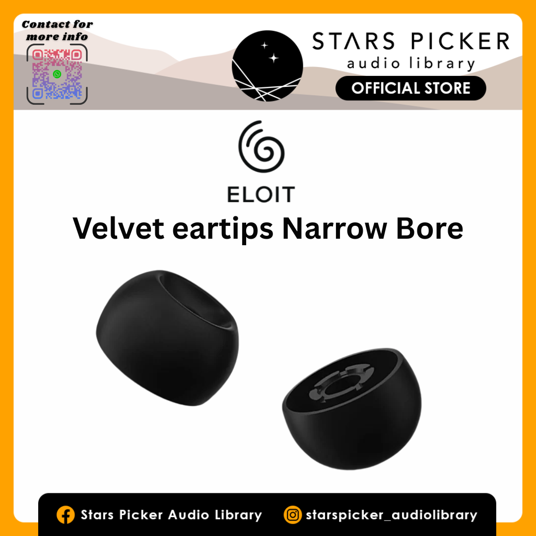 Eloit Divinus Velvet Narrow Bore - Silicone Eartips For 3mm-5mm Nozzle iem earphone