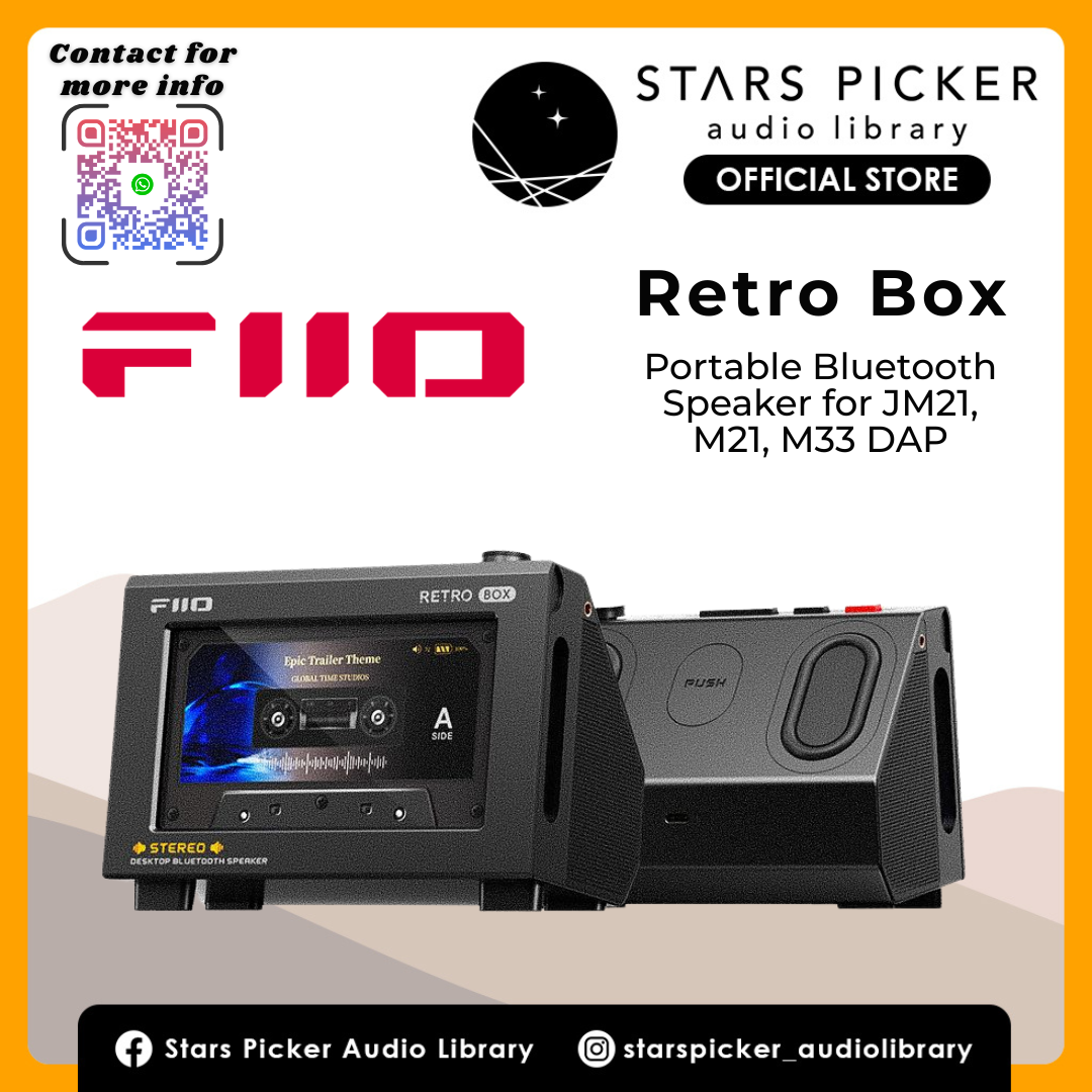 FiiO Retro Box - Portable Bluetooth Speaker for JM21, M21, M33 DAP | Hi-Res LDAC Bluetooth