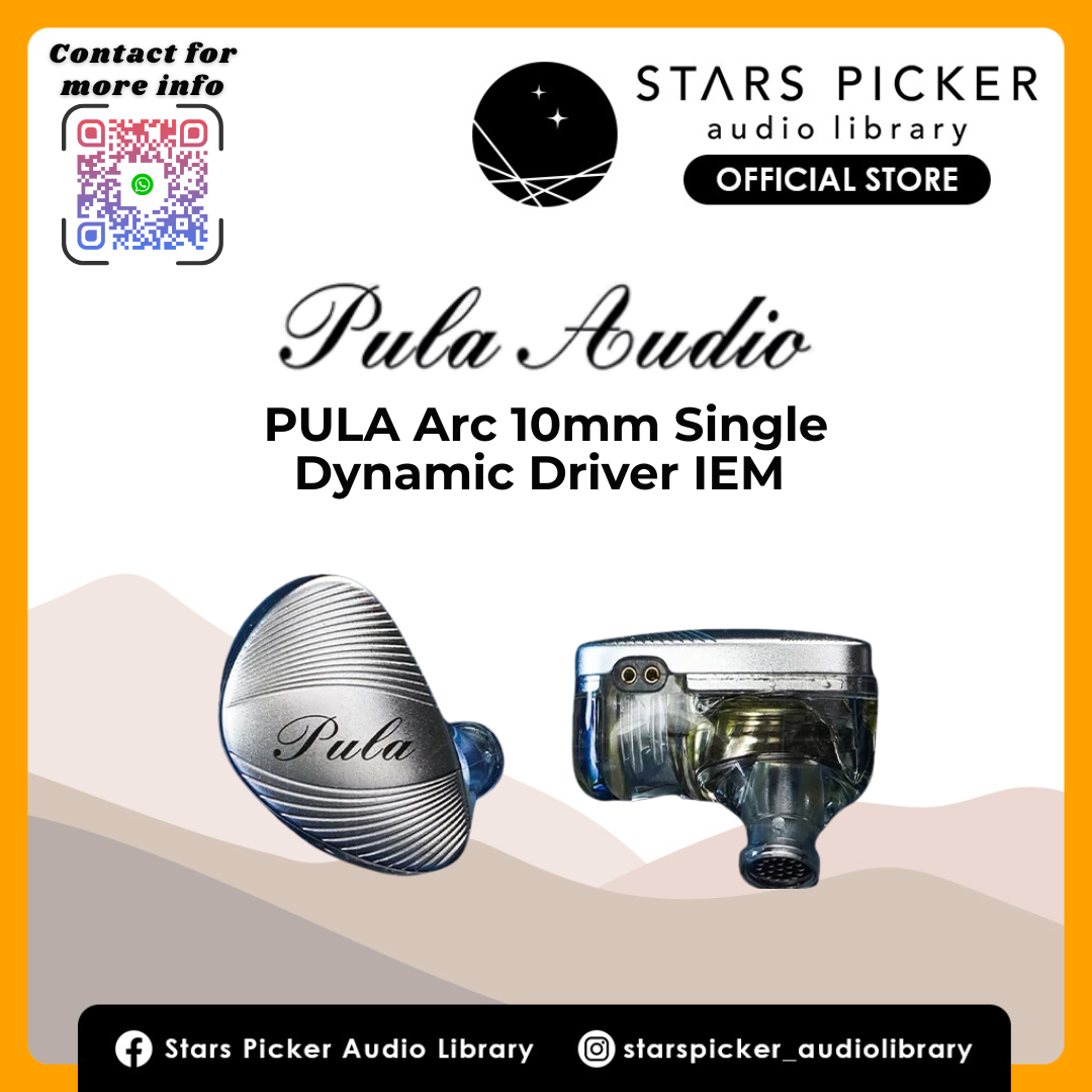 PULA Arc 10mm Single Dynamic Driver IEM wired hifi audio usb-c 3.5mm earphone