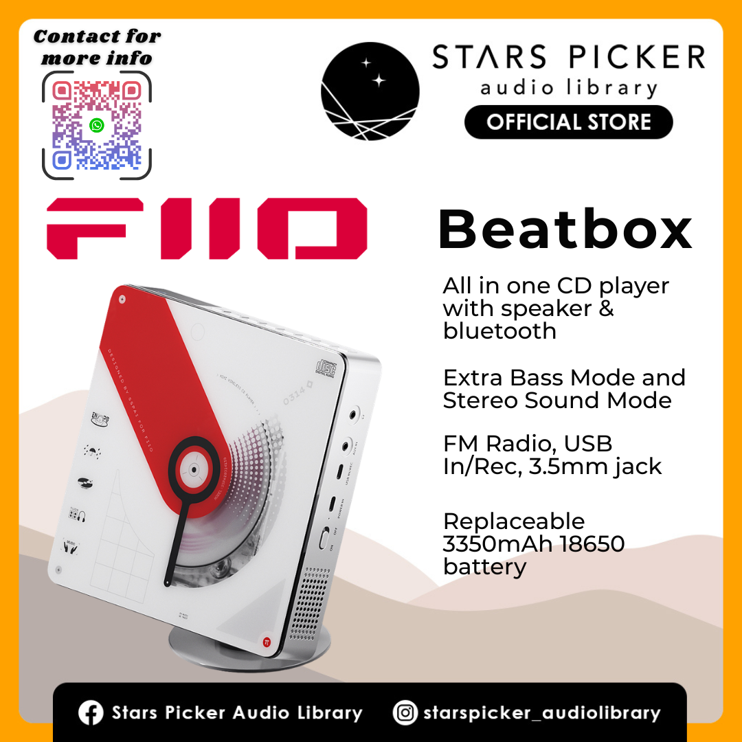 Fiio Snowsky Beatbox All-in-one CD Player speaker bluetooth CD ripper