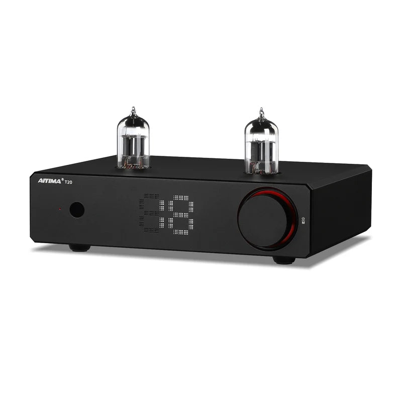AIYIMA T20 Fully Balanced Hi-Fi Tube Preamplifier audio passive speakers UK plug