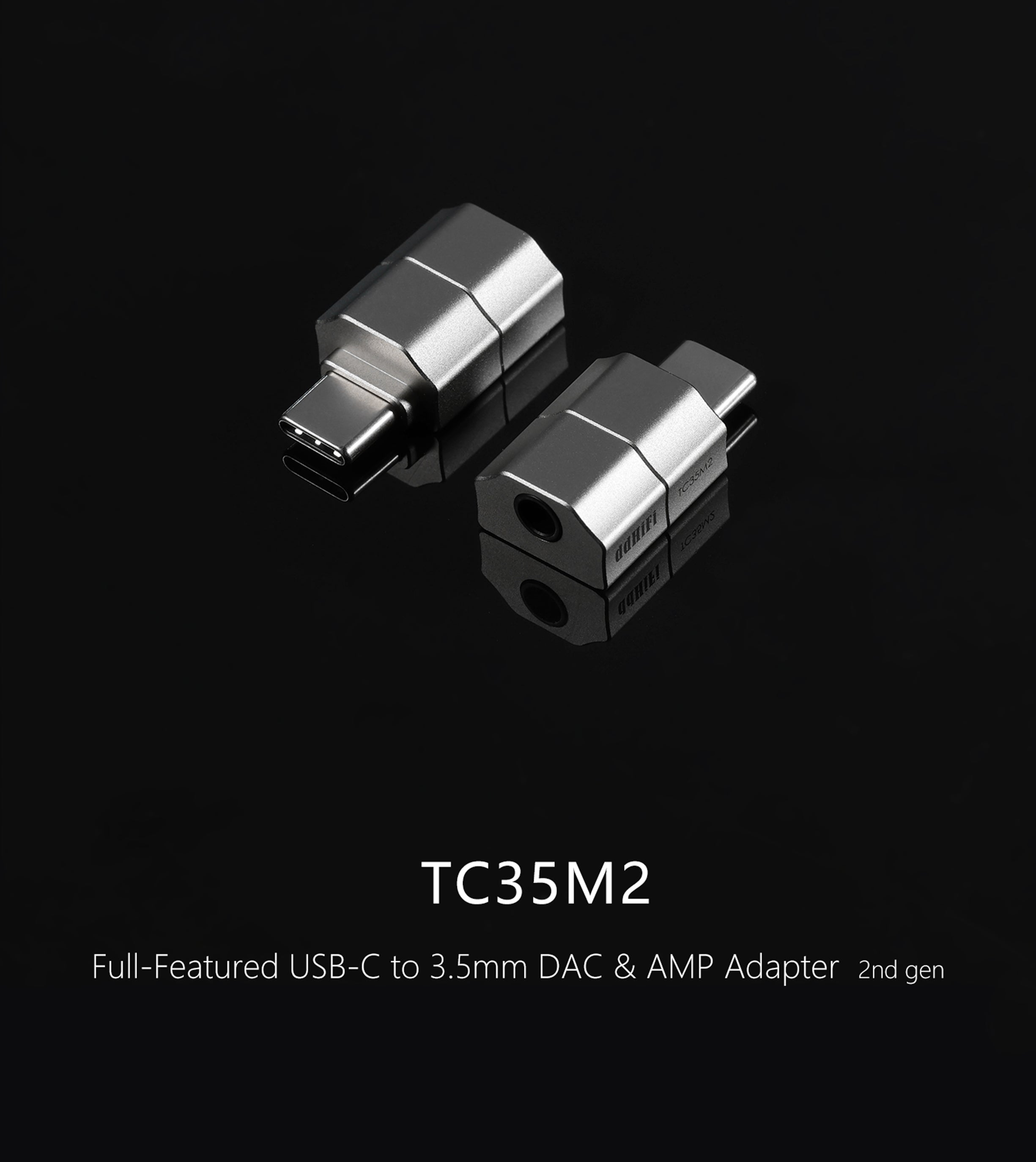 DDHiFi TC35M2  USB-C to 3.5mm Audio Decoder Adapter ESS Sabre ES9603Q