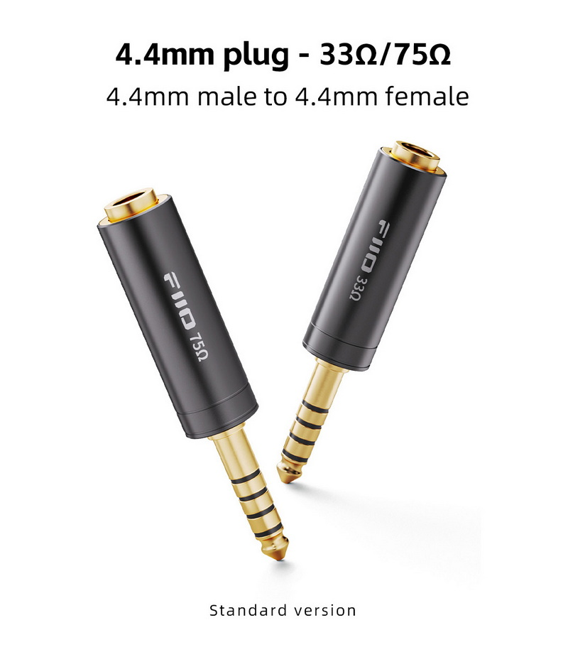 FiiO Impedance Adapter 3.5mm and 4.4mm, 33ohms & 75ohms option