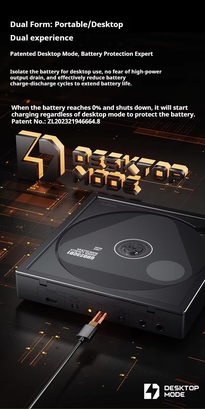 FiiO DM15 R2R Portable CD Player with True 24Bit R2R DAC, Bluetooth, CD Ripping