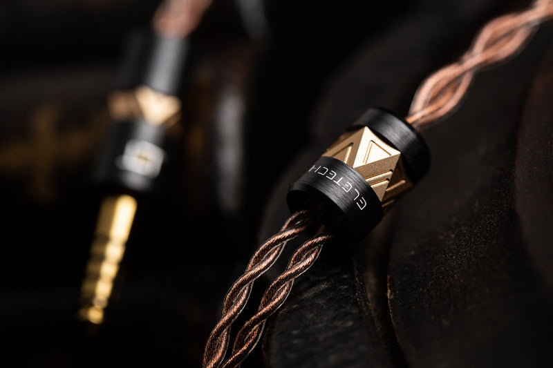 Eletech Azrael IEM Earphone Replacement Cable Ultra High Purity OCC Copper Versa 2 pin 0.78mm MMCX
