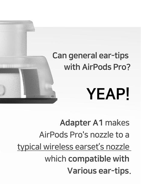 Divinus Velvet Eartips for AirPods Pro Series Comfort Low Pressure Wider Loop EarTips for AirPodsPro1/2 & A1 Adaptor for AirPods Pro (1-Pair)