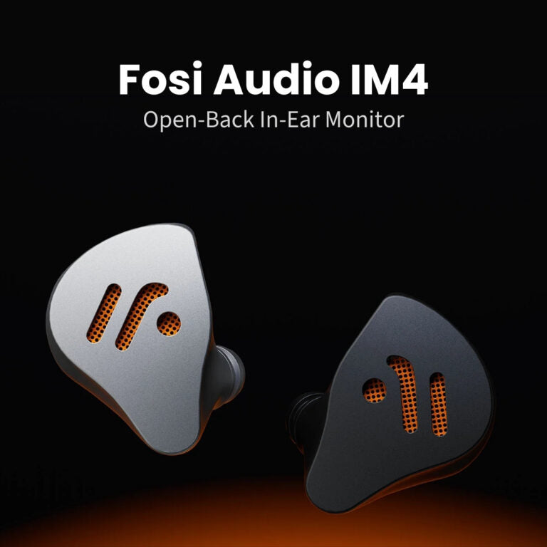 Fosi Audio IM4 Open‑Back Wired IEM Earphones Dual Magnet & Dual Chamber for Hi-Fi Sound