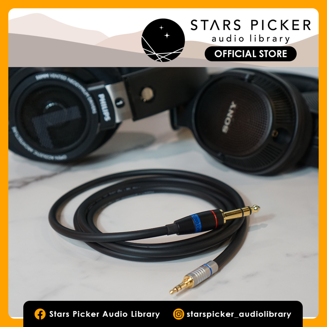 Uranus Headphone Replacement Cable for Philips SHP9500, X2HR, Sony MDR MV1, MDR M1