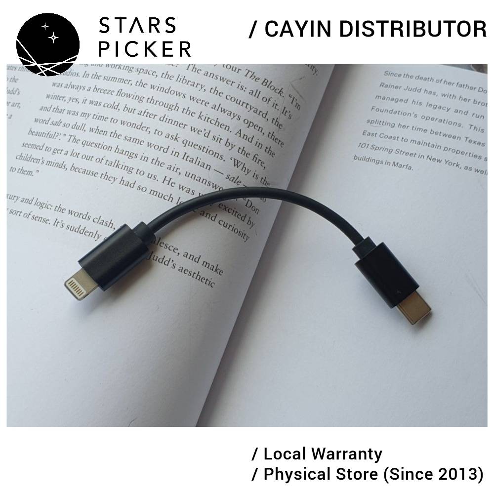 Cayin CS-L2C (Ltng to USB-C) Light ning Type C OTG Cable