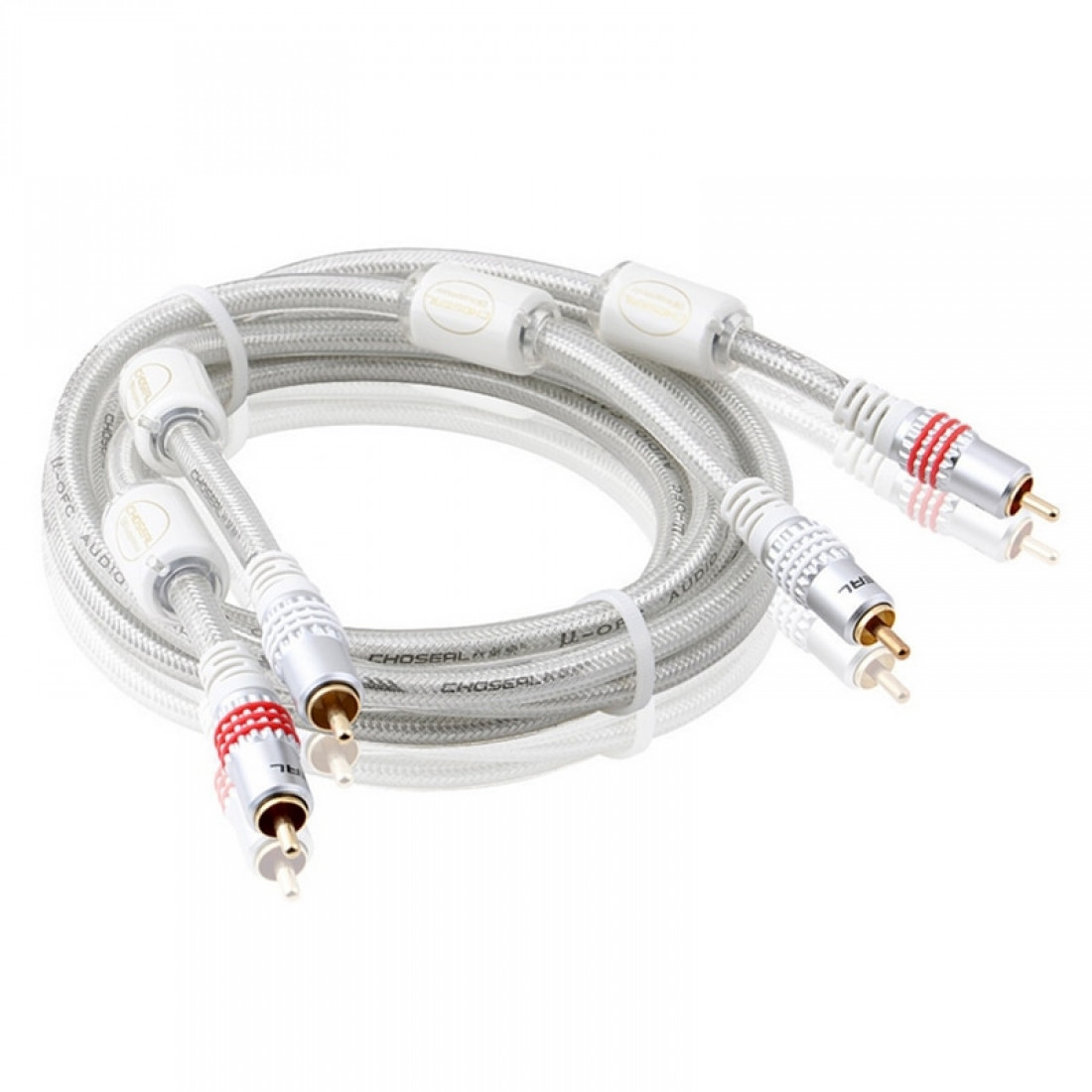 Choseal QS6772 Oxygen Free Copper RCA Cable with Gold Plated Jack For DVD Player TV Speaker Amplifiers