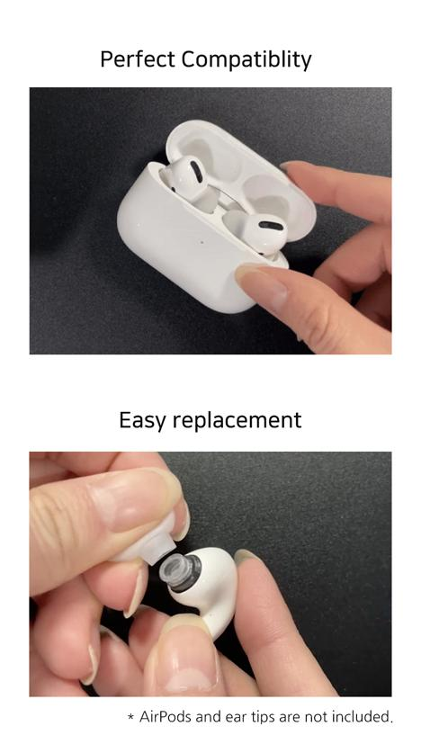 Divinus Velvet Eartips for AirPods Pro Series Comfort Low Pressure Wider Loop EarTips for AirPodsPro1/2 & A1 Adaptor for AirPods Pro (1-Pair)