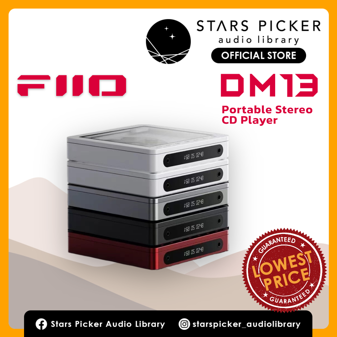 FiiO DM13 - Discman Portable Bluetooth CD Player | Bluetooth aptX HD | CS43198 |