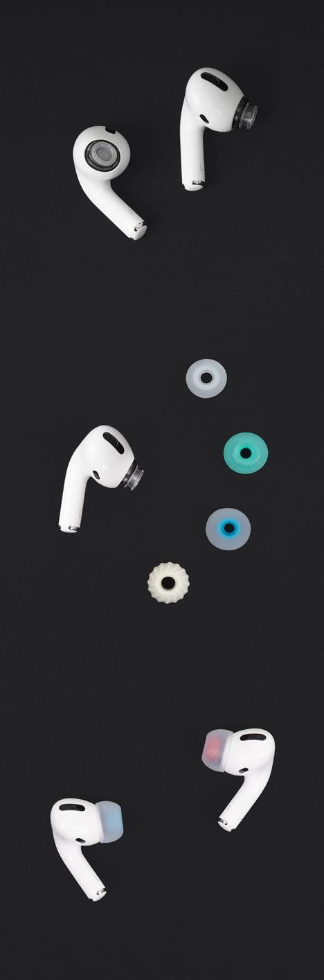 Divinus Velvet Eartips for AirPods Pro Series Comfort Low Pressure Wider Loop EarTips for AirPodsPro1/2 & A1 Adaptor for AirPods Pro (1-Pair)