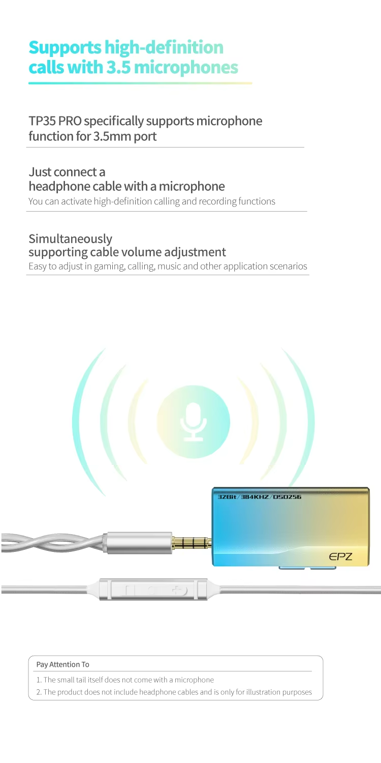EPZ TP35 Pro Portable DAC & Headphone Amp with Dual Cirrus Logic CS43198 DAC