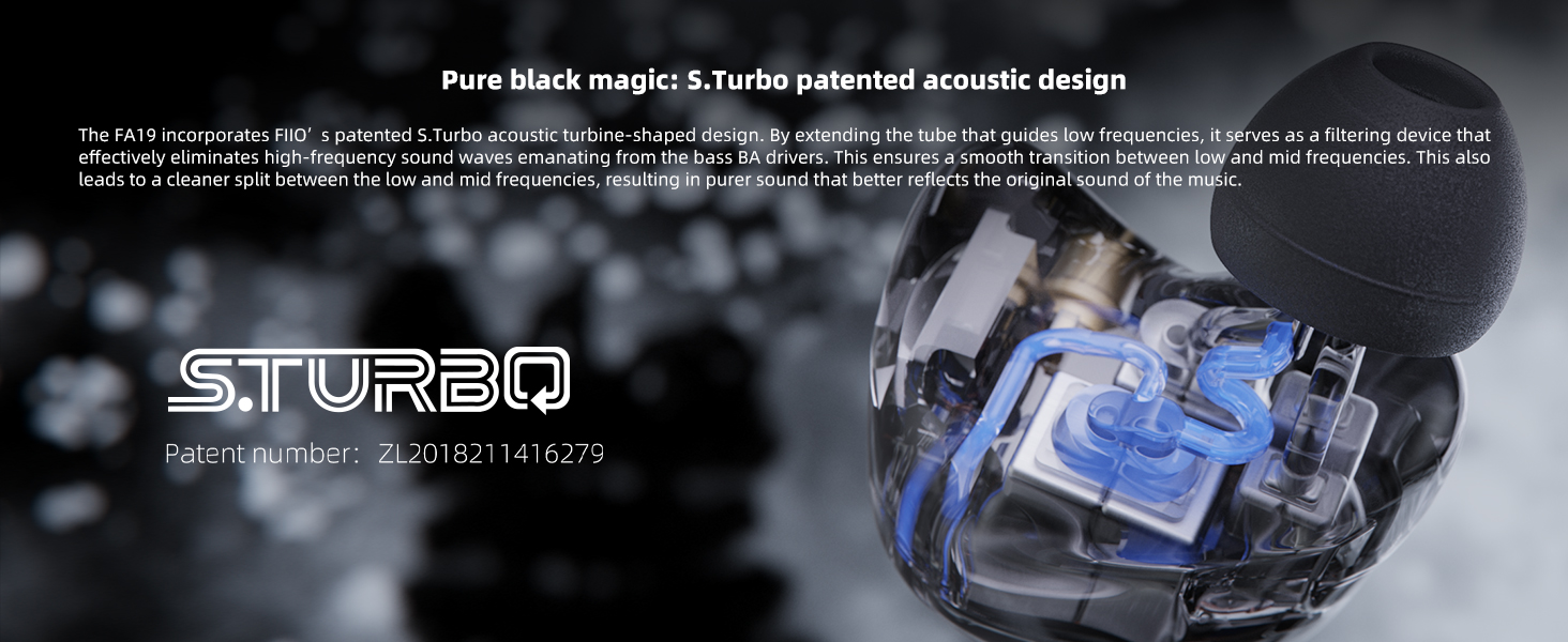 FiiO FA19 10 Balanced Armature in Ear Monitors | Audiophile Earphones with Detachable Pure Silver MMCX Headphone Cable