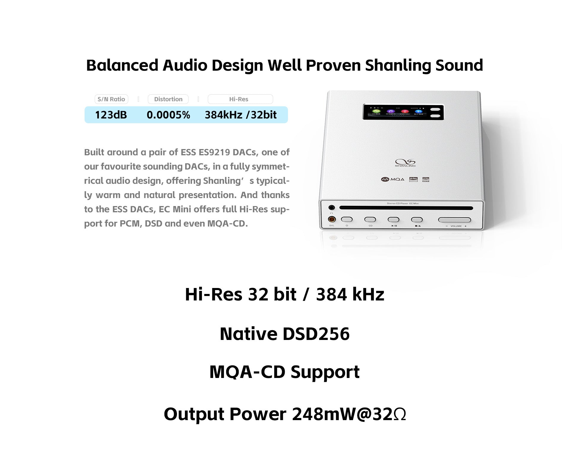 Shanling EC Mini Transportable CD Player & DAP