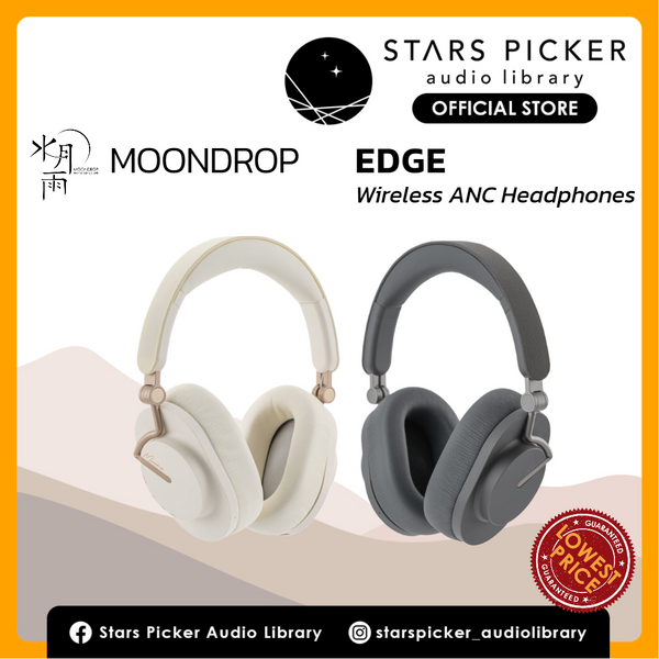 MoonDrop Edge 白色 MoonDrop x Singer Edge Bluetooth Headphones with Active Noise