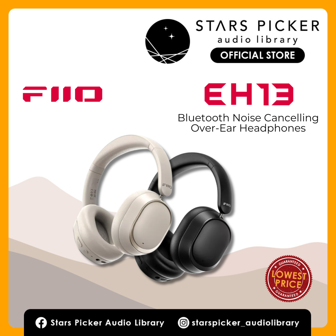 FiiO EH13 Bluetooth Noise Cancelling Over-Ear Headphones with LDAC & EQ Customization