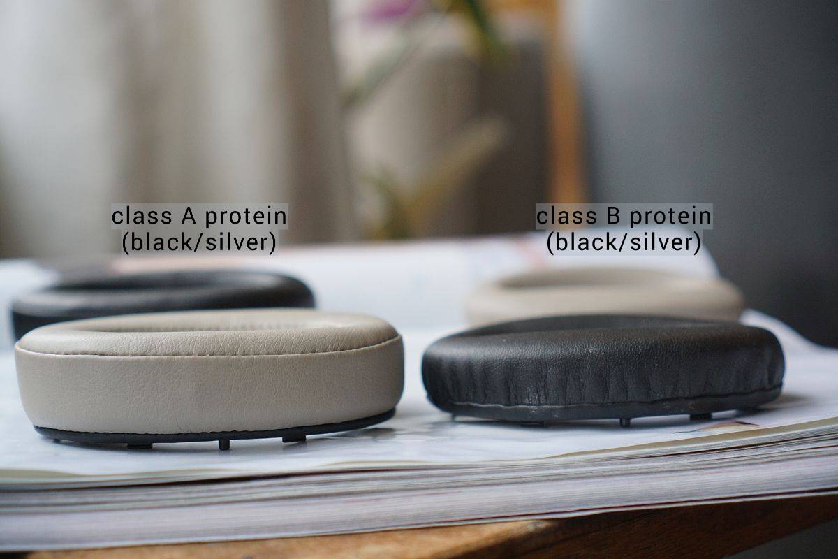 (Class A / B Protein) Sony WH-1000XM2 MDR-1000X 3rd party Protein Leather Aftermarket Replacement Earpads
