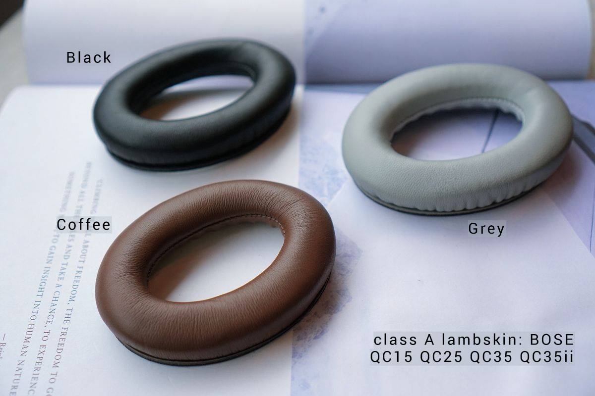 (Class A Lambskin) 3rd Party Replacement Earpad for Bose QC35 / QC35ii / QC25 / QC15 / AE2 Ear pad