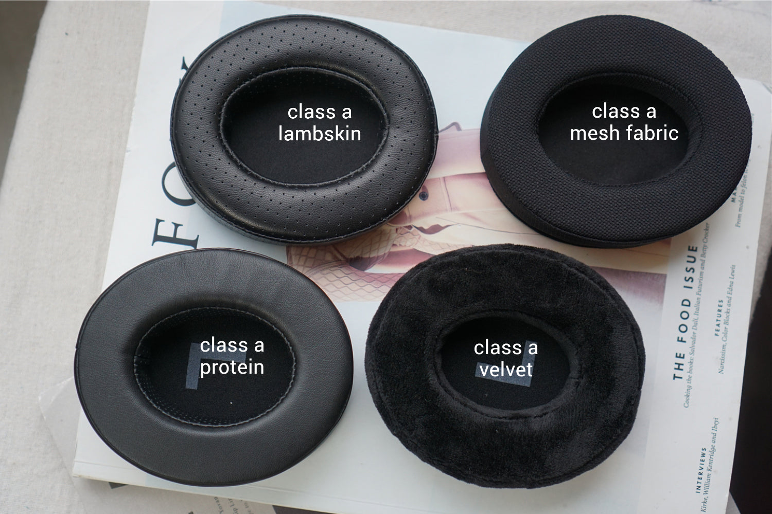 (Class A Lambskin, Protein Leather, Mesh Fabric, Velvet) Philips SHP9500 3rd party replacement earpads ear pad earpad