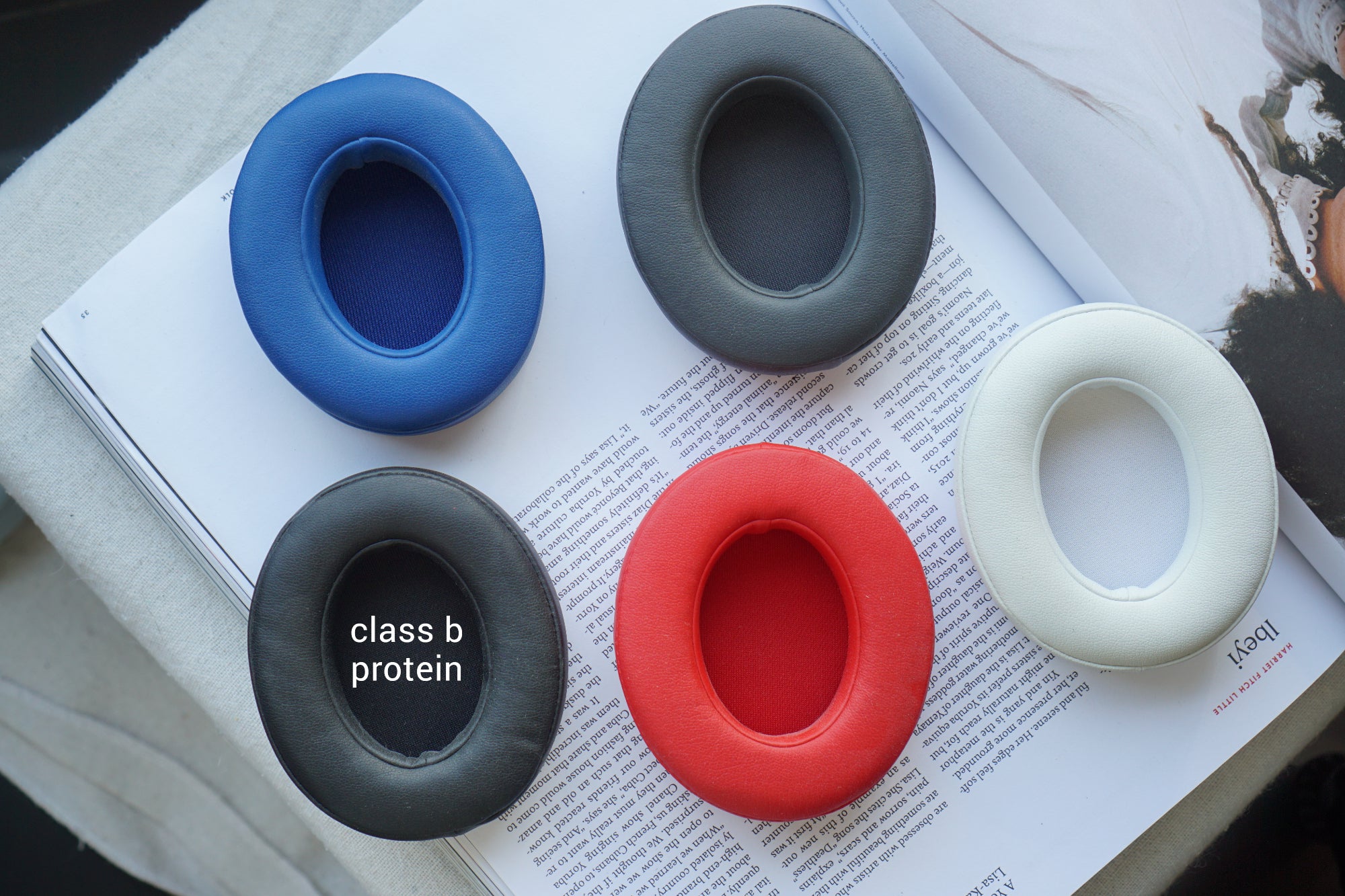 (Class A Lambskin / Cooling Gel / Protein Leather) Beats Studio 2.0 / 3.0 3rd Party Replacement Earpads
