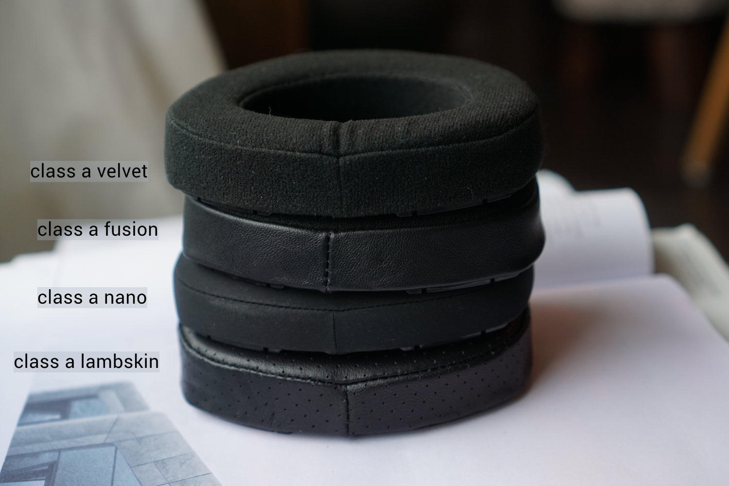 (Class A Lambskin Nano Fusion Velvet) Sennheiser HD800 / HD800S 3rd party Replacement Earpads (with Bracket)