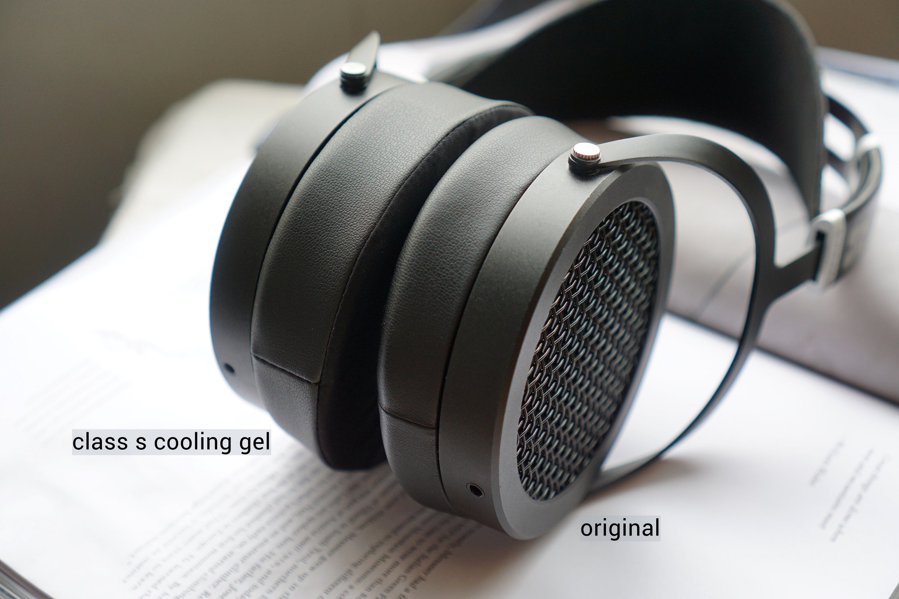 (Class S Cooling Gel) Hifiman Sundara / HE400se / HE400i / HE400 / HE560 / HE6 earpads with filter & bracket