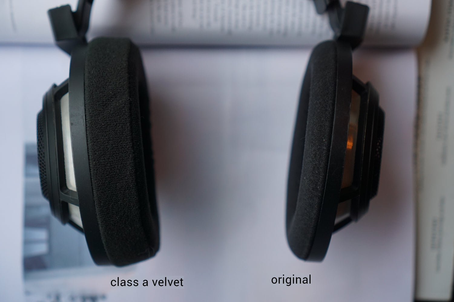 (Class A Lambskin Nano Fusion Velvet) Sennheiser HD800 / HD800S 3rd party Replacement Earpads (with Bracket)