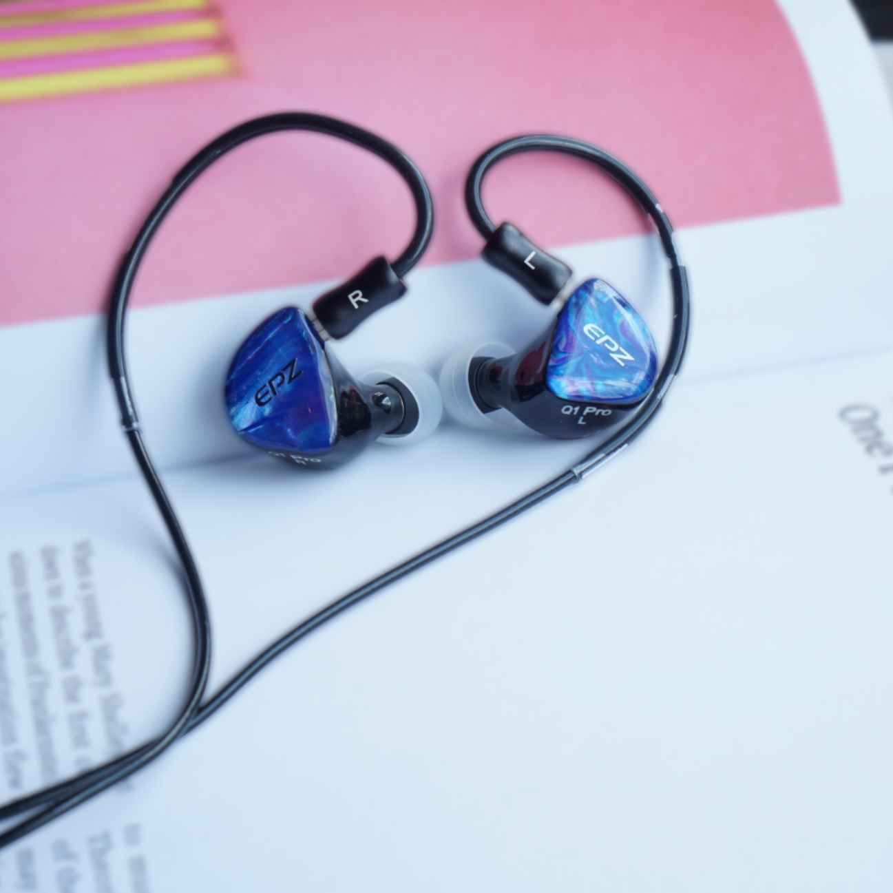 EPZ Q1 Pro IEM In Ear Monitor 10mm LCP + PU Dynamic Driver Detachable Cable Earbud Gaming Headset Type C