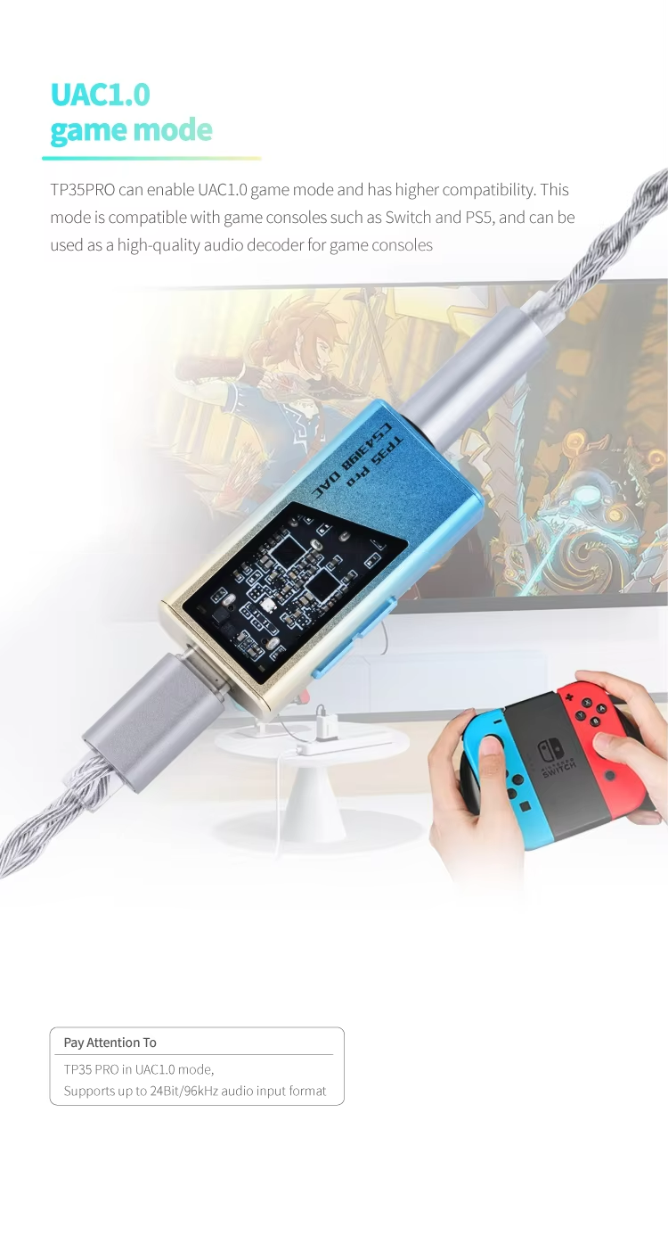 EPZ TP35 Pro Portable DAC & Headphone Amp with Dual Cirrus Logic CS43198 DAC