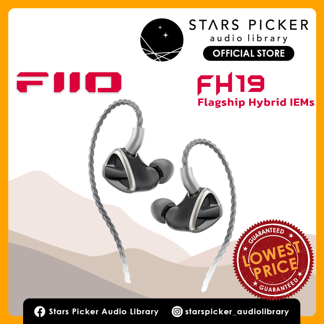 FIIO FH19 Flagship Hybrid IEMs with 2 Dynamic and 6 BA Drivers