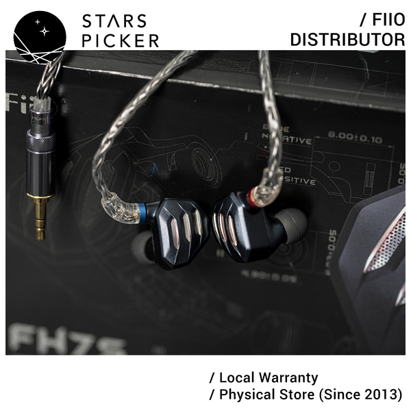 [PM best price] Fiio FH7S HiRes Hybrid 5 Driver IEM Earphone 4 Knowle