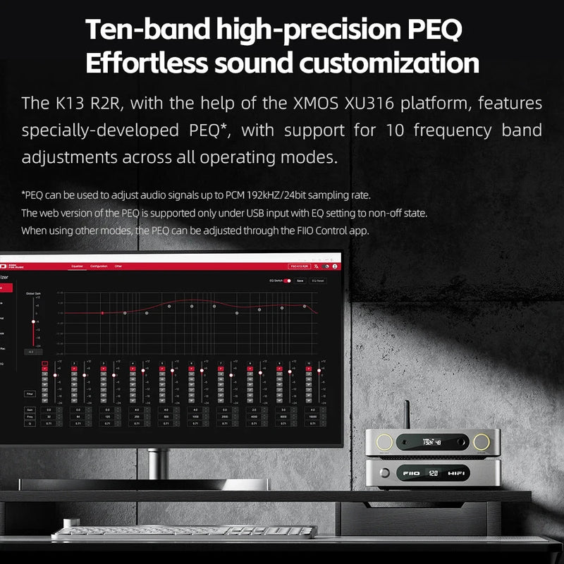 FiiO K13 R2R Desktop DAC & Headphone Amplifier & Pre Amp