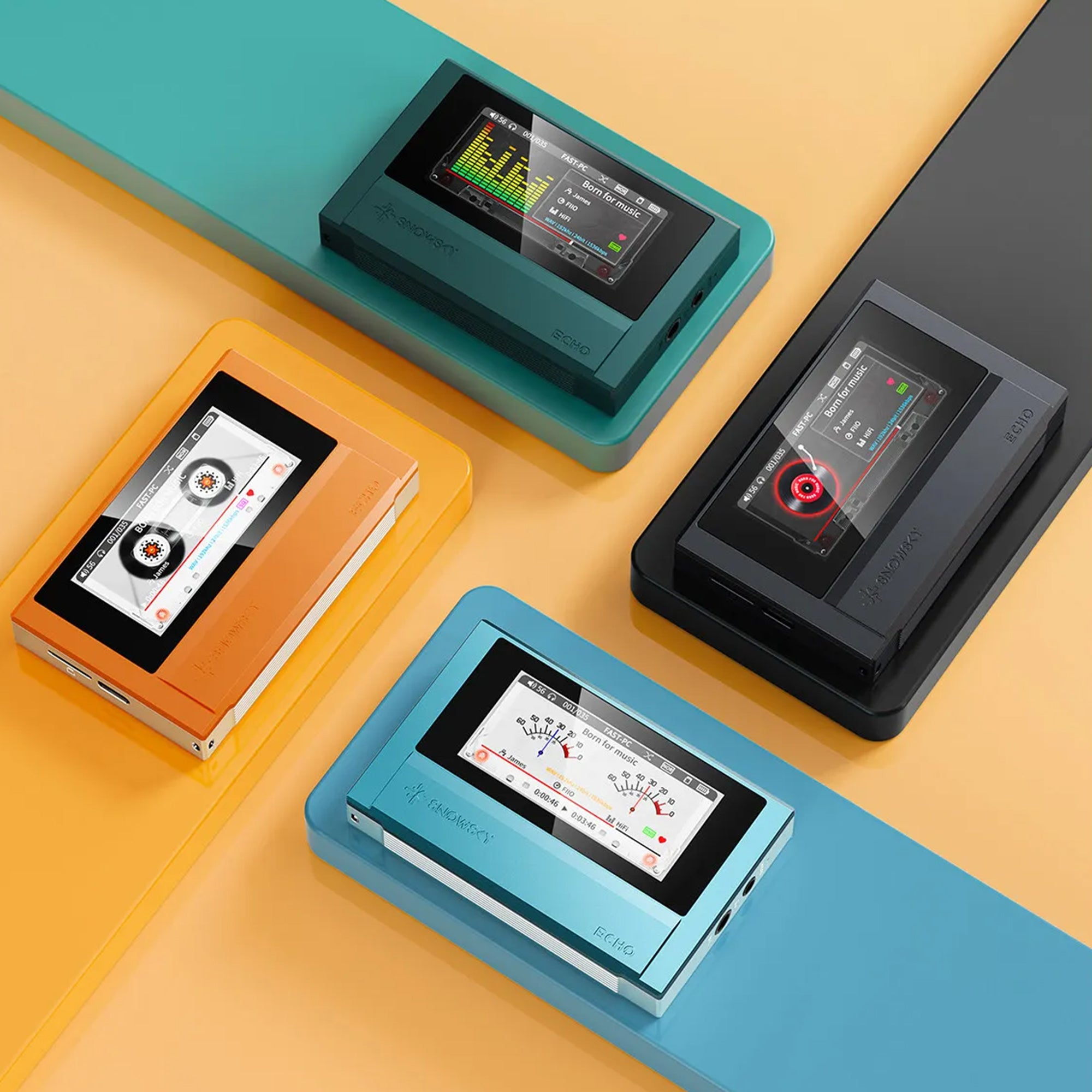 FiiO SNOWSKY ECHO – Portable Hi-Res Lossless Music Player, Dual CS43198, 3.5mm & 4.4mm Output, Bluetooth 5.3, DSD256