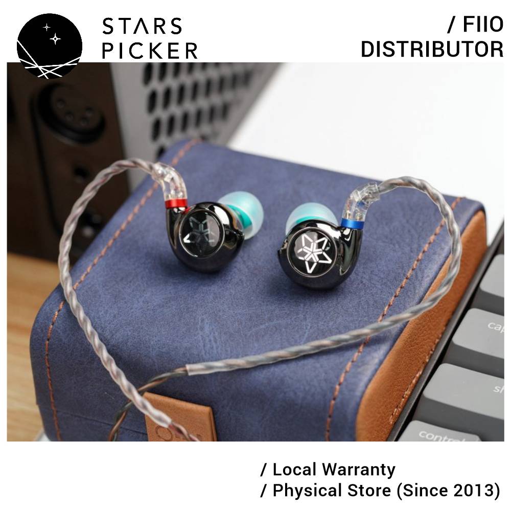 FiiO FH11 - 1DD+1BA Hybrid IEM Earphone Carbon-based Dynamic Driver with Custom Balanced Armature Driver