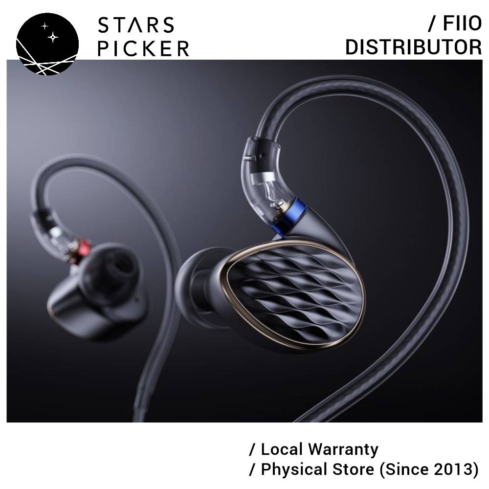 FiiO FH15 1DD 3 Knowles BA Hybrid Technology in-Ear Wired Earphone with 3.5mm/4.4mm