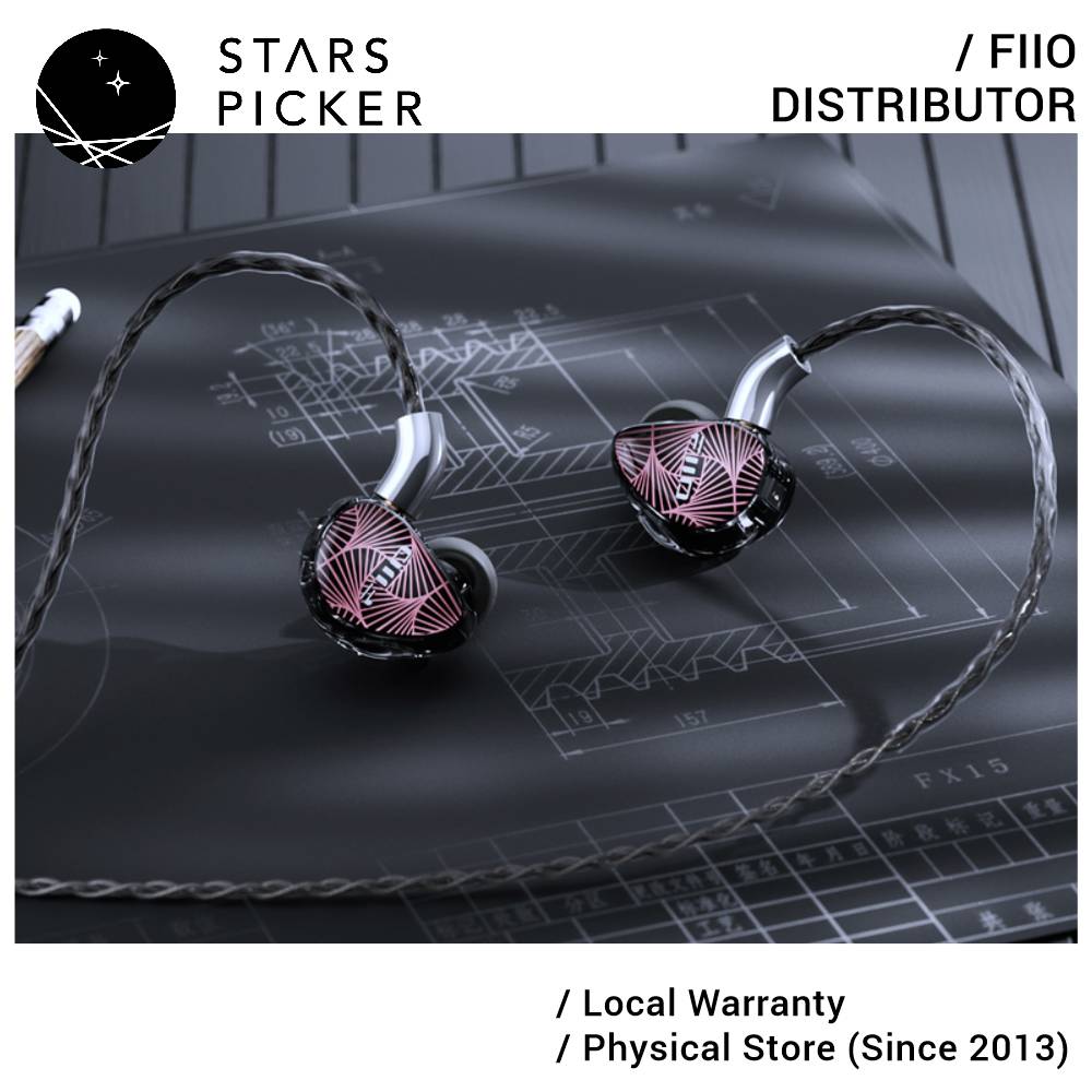 FiiO FX15 (2023) Hi-Res 1DD+1BA+4EST Tribrid IEM Earphone Sonion Electrostatic + Knowles BA + DLC DD
