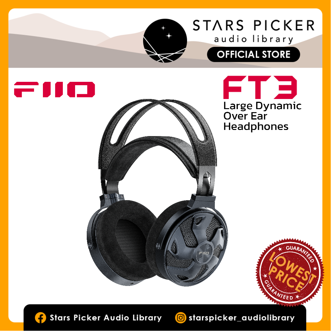 Fiio FT3 60mm 350Ω Large Dynamic Over-Ear Headphones