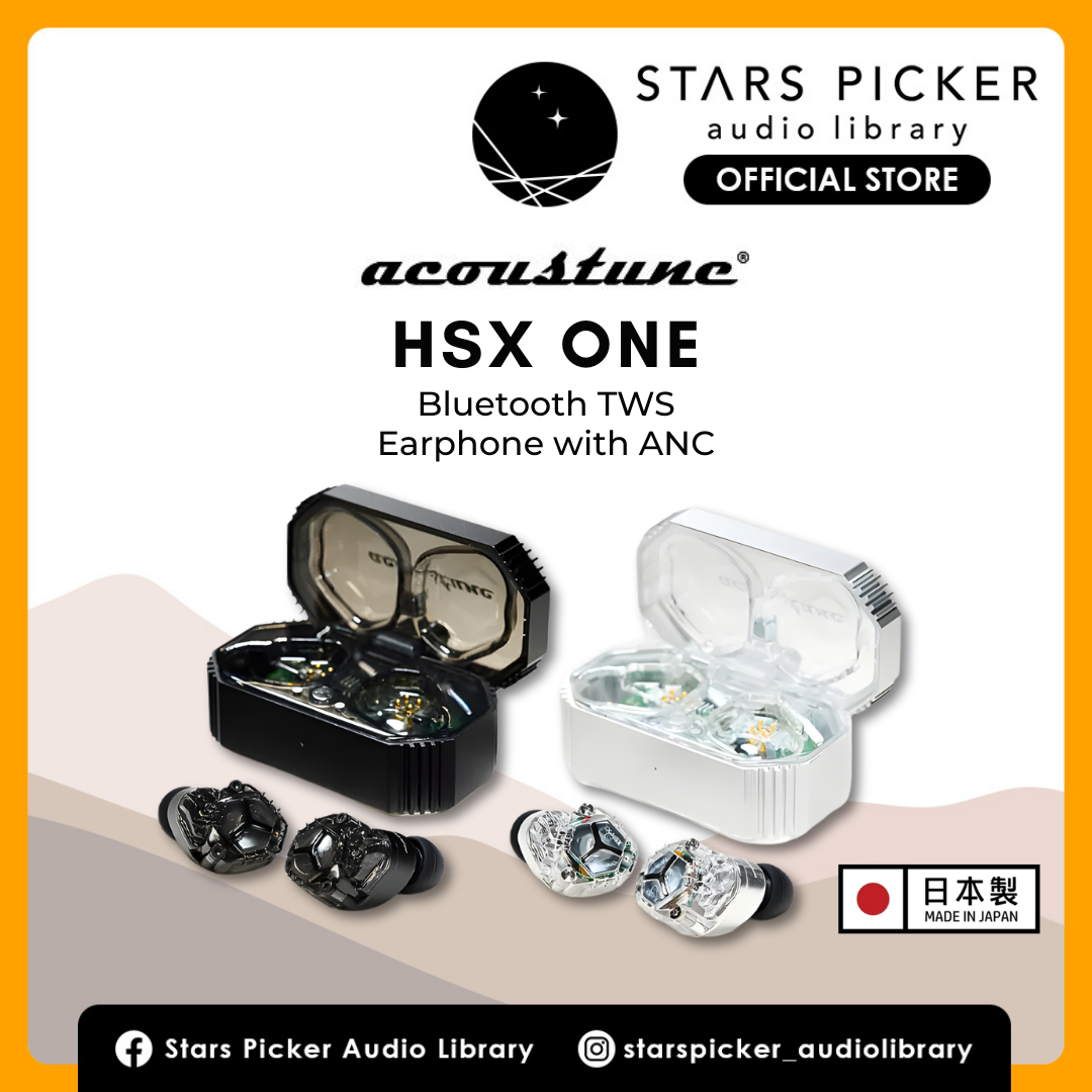 Acoustune HSX ONE - Dynamic Driver Noise Cancelling ANC Bluetooth True Wireless Earphone with ANIMA Made In Japan