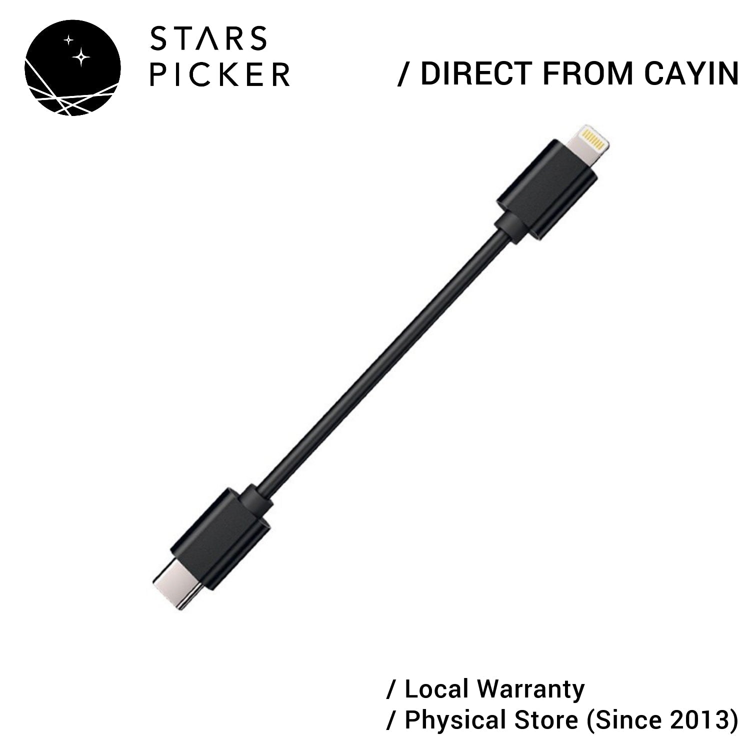 Cayin CS-L2C (Ltng to USB-C) Light ning Type C OTG Cable