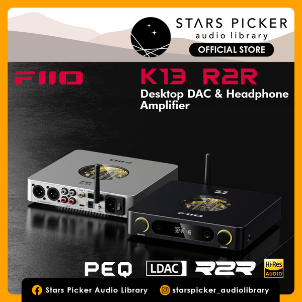 FiiO K13 R2R Desktop DAC & Headphone Amplifier & Pre Amp